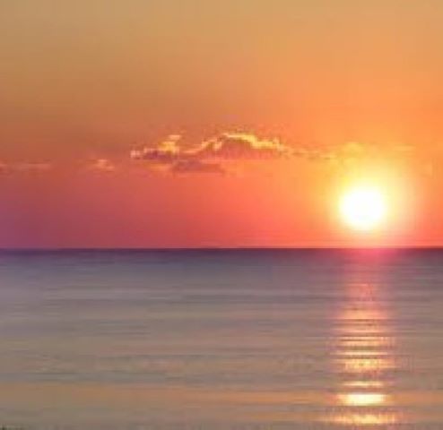 foto tramonto al mare