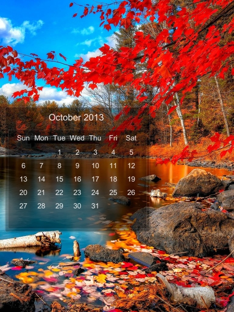 calendario di Ottobre