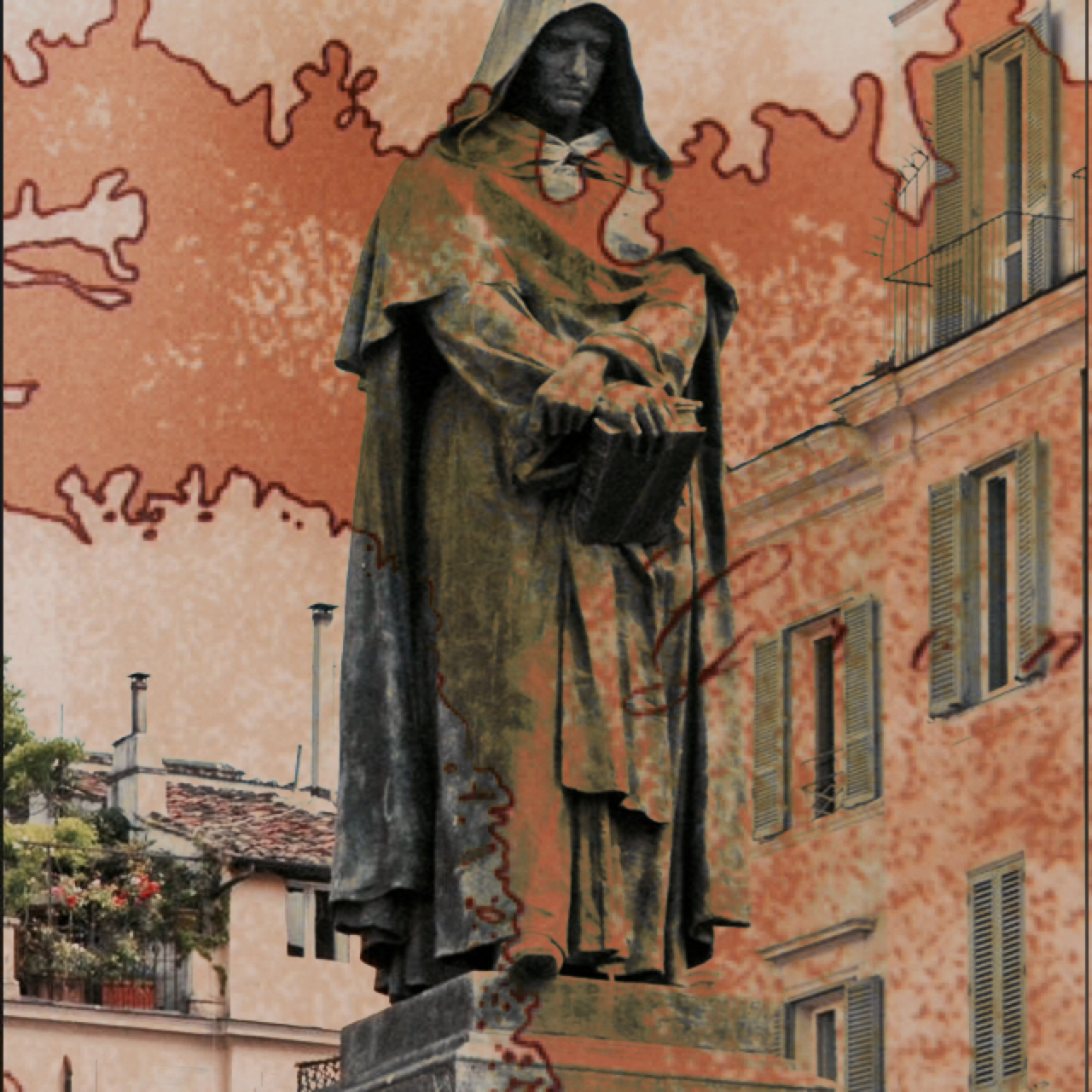 statua di Giordano Bruno a Campo de' Fiori